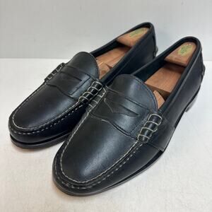 EUC Rancourt & Co. x FootJoy Beefroll Penny Loafer Black Edric Maine USA 11.5 D